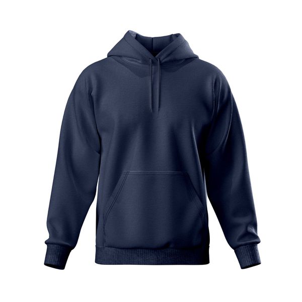 Moleton Masculino Canguru Liso Capuz Cordão Flanelado 