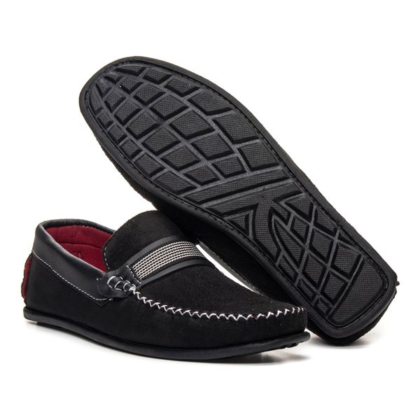 Mocassim Jeans Fivela Borracha Ecco 