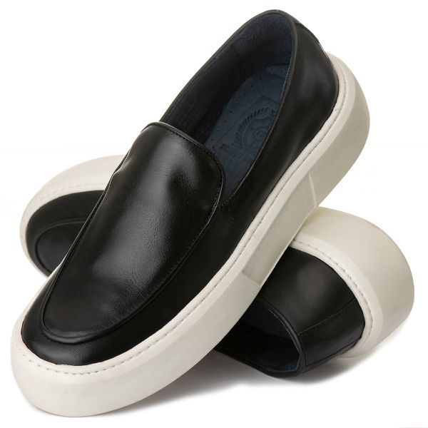 Sapato Masculino Everest Costura Solado Confort Preto