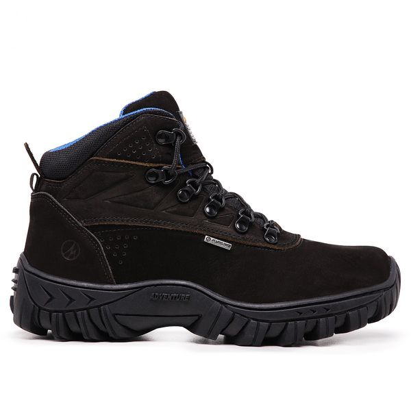 BOTA MASCULINA COM C.A 48.067 COURO LEGÍTIMO AZUL