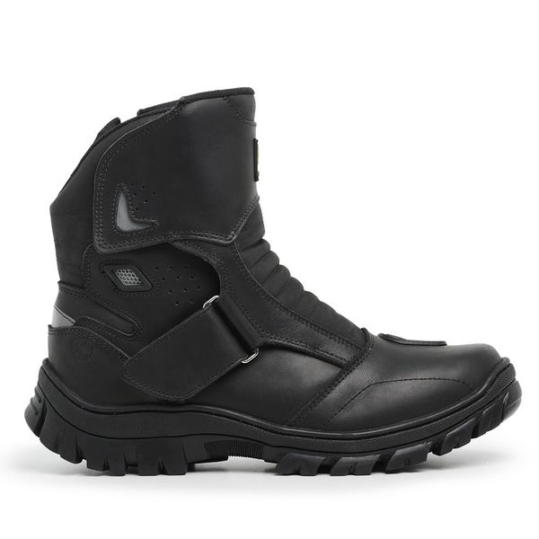 COTURNO MASCULINO BK COURO LEGÍTIMO PRETO