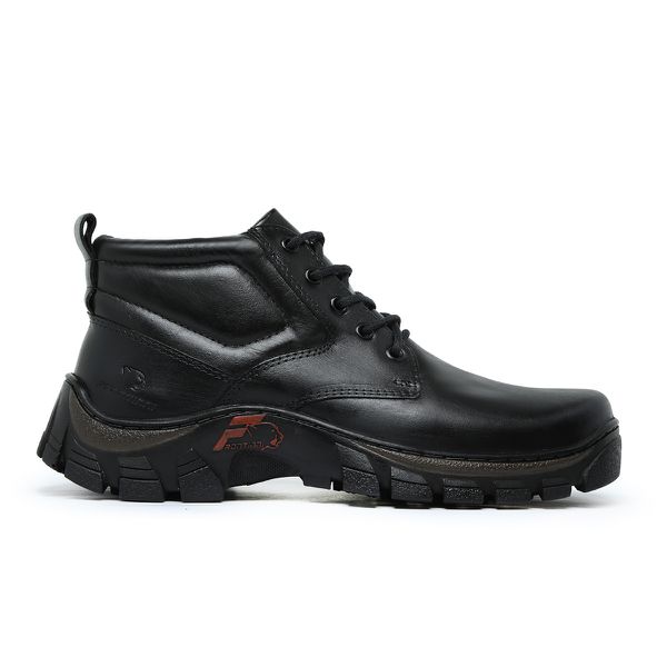 COTURNO MASCULINO COURO LEGÍTIMO PRETO