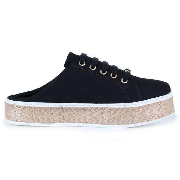 TÊNIS MULE LONA PRETO