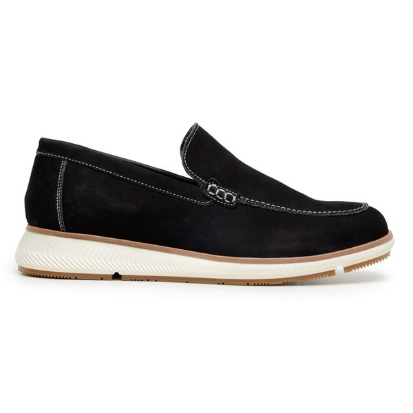 SAPATO CASUAL MASCULINO COURO PRETO