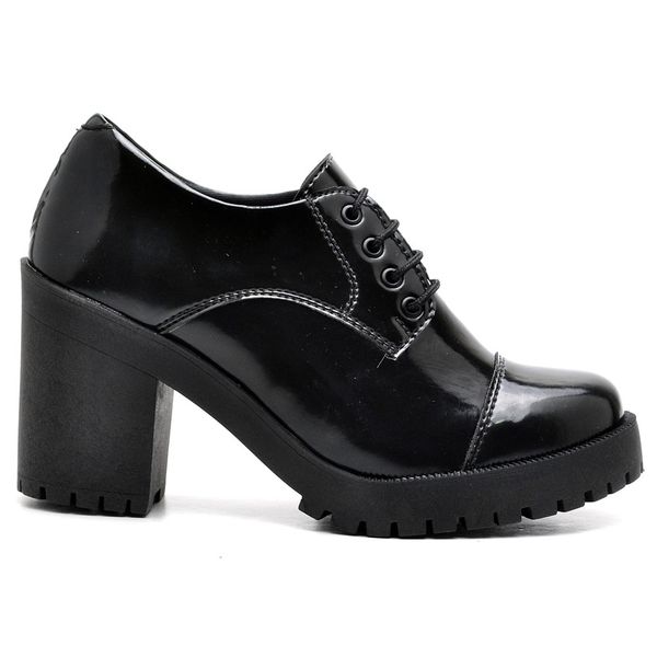 SAPATO FEMININO VERNIZ PRETO