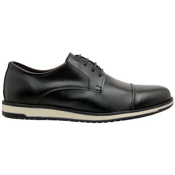 SAPATO MASCULINO SINTÉTICO PRETO