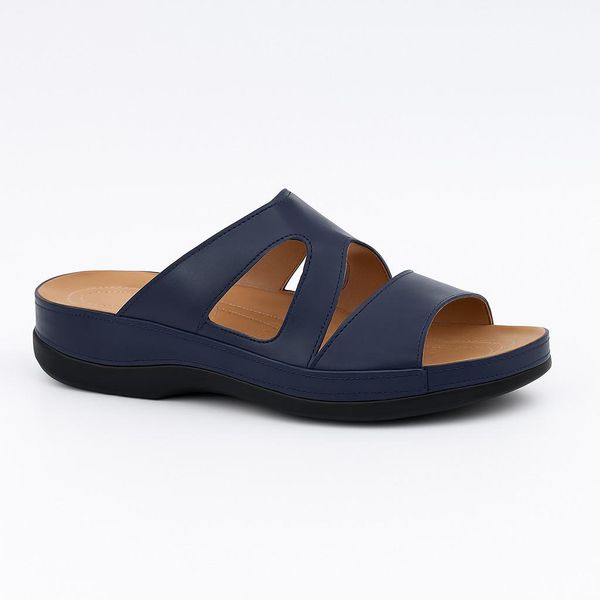 Sandália anatômica em couro *Frete Grátis