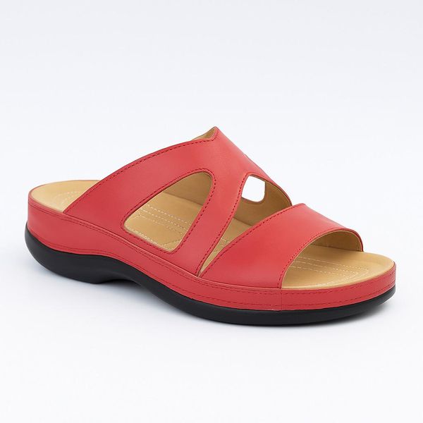 Sandália anatômica em couro *Frete Grátis*