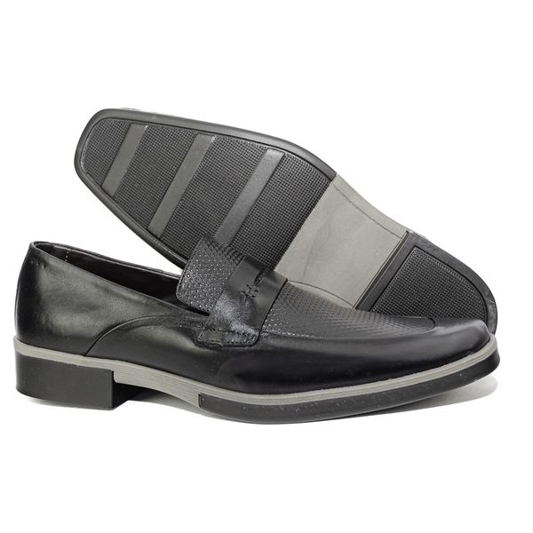 Sapato Social Masculino Calvest em Couro Preto Olho de Gato - 7001 preto
