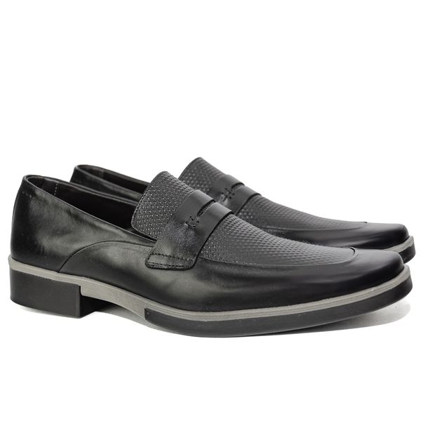 Sapato Social Masculino Calvest em Couro Preto Olho de Gato - 7001 preto