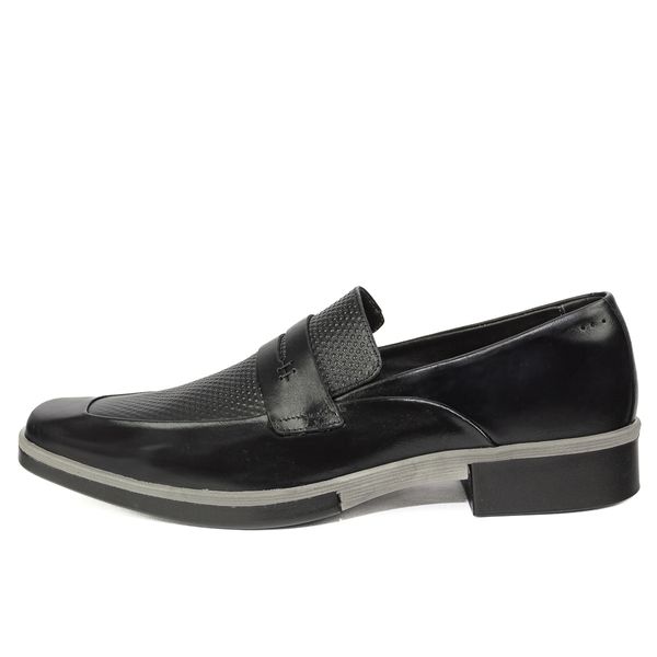 Sapato Social Masculino Calvest em Couro Preto Olho de Gato - 7001 preto
