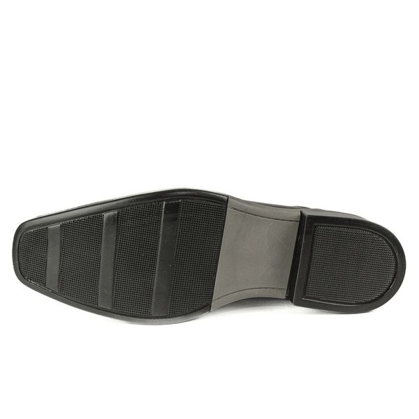 Sapato Social Masculino em Couro Preto Com Metal Calvest - 7005 preto