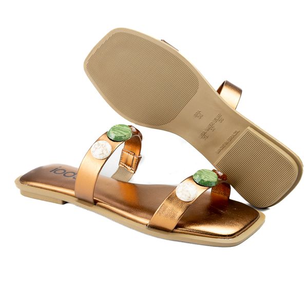 Rasteira Feminina Em Material Tecnológico 2097002 BRONZE