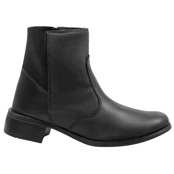 Bota Feminina em Material Tecnológico Preto 6021
