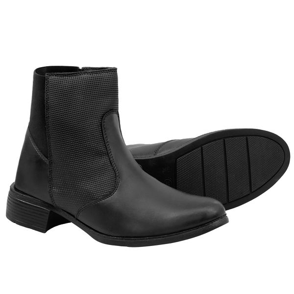 Bota Feminina em Material Tecnológico Preto 6021