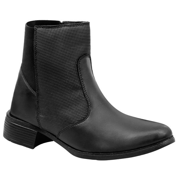 Bota Feminina em Material Tecnológico Preto 6021
