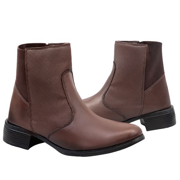 Bota Feminina em Material Tecnológico Capuccino 6021