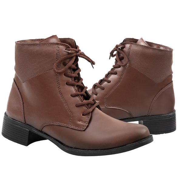 Coturno Feminina em Material Tecnológico Capuccino 6011