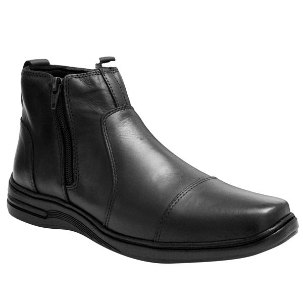 Botina Social SL em Couro Preto - 7030