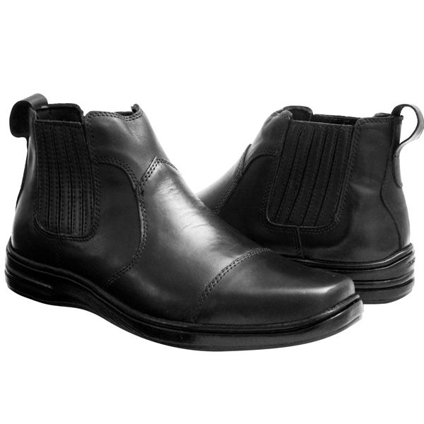 Botina Social SL em Couro Preto – 7020