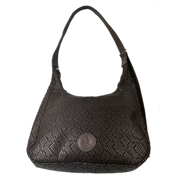 Bolsa Feminina em Couro Texturizado Gota Marron