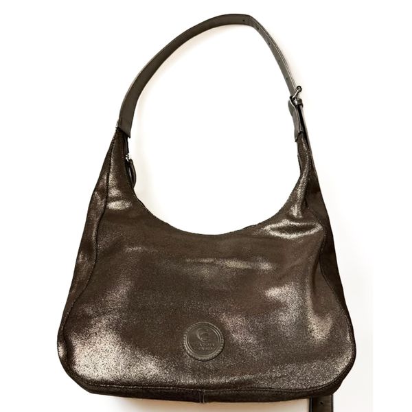 Bolsa Feminina em Couro Texturizado Gota Ônix