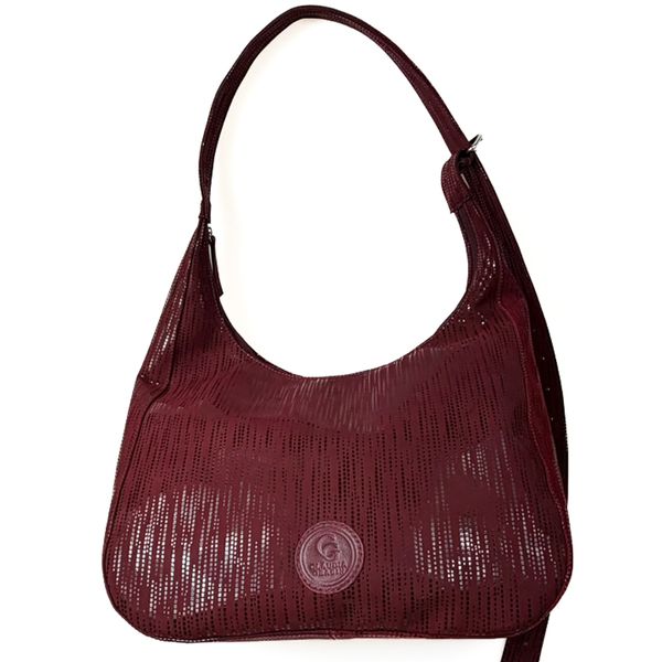 Bolsa Feminina em Couro Texturizado Gota Marsala