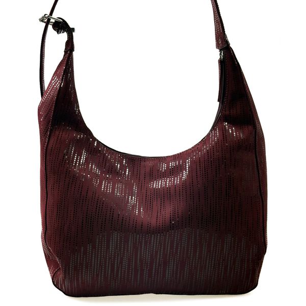 Bolsa Feminina em Couro Texturizado Gota Marsala