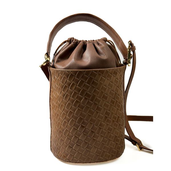 Bolsa Feminina em Couro Texturizado Caramelo Aurora
