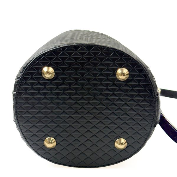 Bolsa Feminina em Couro Texturizado Preto Aurora