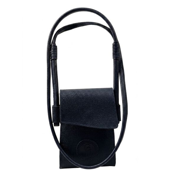 Porta Celular em Couro Azul