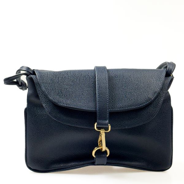Bolsa Feminina em Couro Azul Caroline