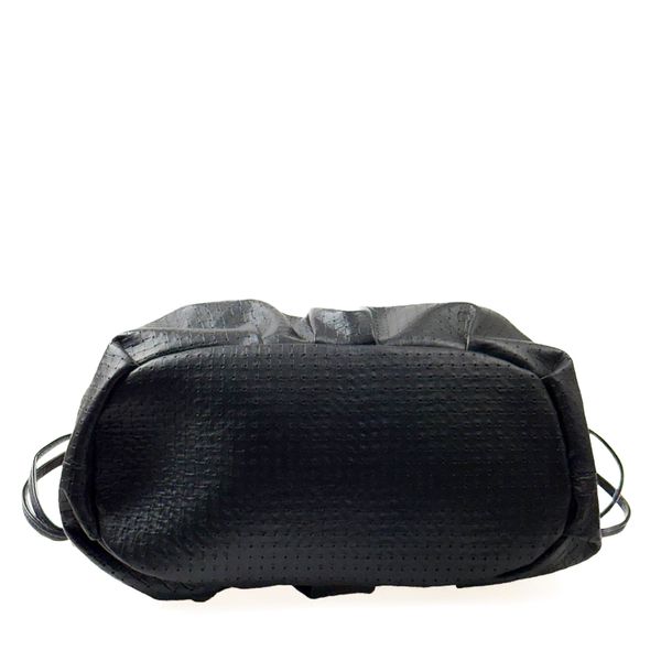 Bolsa Feminina em Couro Texturizado Preta Bambolim
