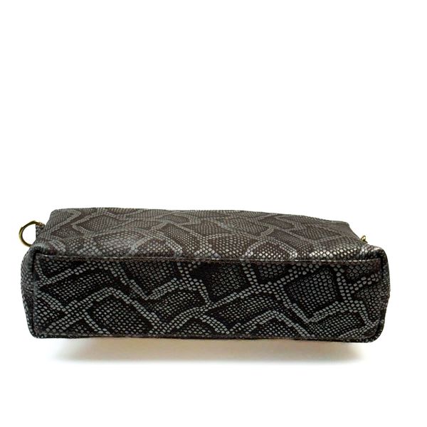 Bolsa Feminina em Couro Texturizado Animal Print Cristina