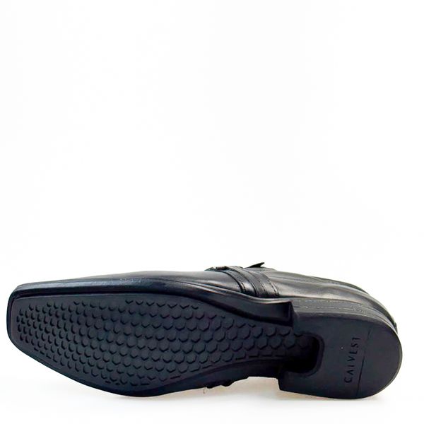 Sapato Social Masculino Calvest em Couro Preto - 14F087 - PRETO preto