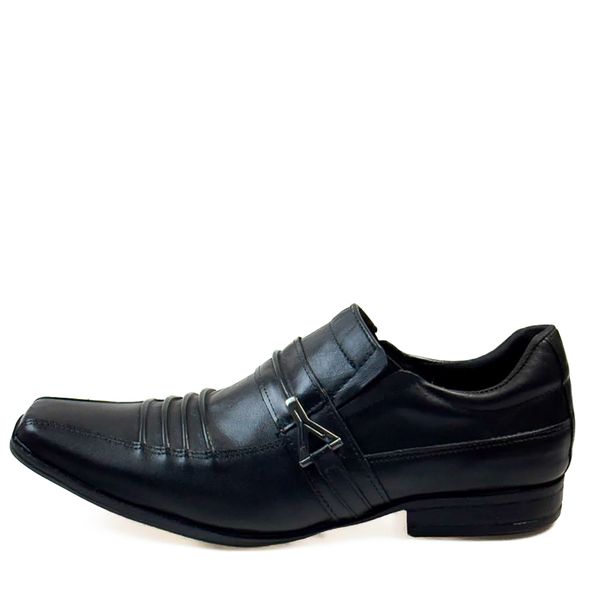 Sapato Social Masculino Calvest em Couro Preto - 14F087 - PRETO preto