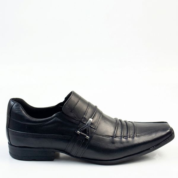 Sapato Social Masculino Calvest em Couro Preto - 14F087 - PRETO preto