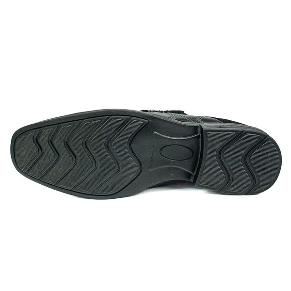 Sapato Social em Material Tecnológico Verniz Preto Pierutti 65F219