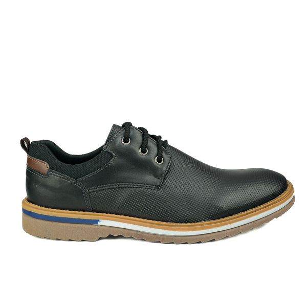 Sapato Casual em Material Tecnológico Pierutti Preto 63F217