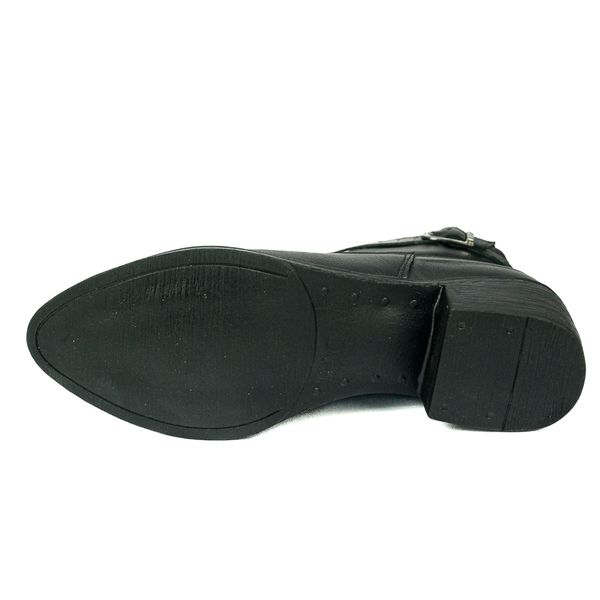 Bota Country Feminina em Couro com Detalhe em Fivela 40F212-PRETA