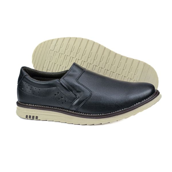 Sapato Casual em Material Tecnológico Pierutti Preto-3030