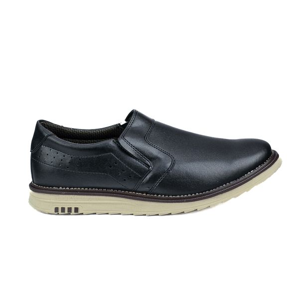 Sapato Casual em Material Tecnológico Pierutti Preto-3030