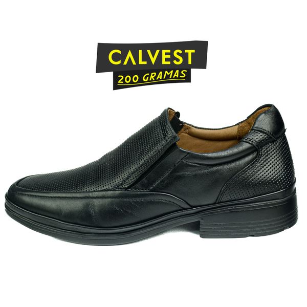 Sapato Masculino 200 gramas em Couro Carneiro 82F208 PRETO