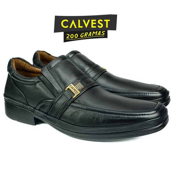 Sapato Masculino 200 gramas em Couro Carneiro 82F210 PRETO