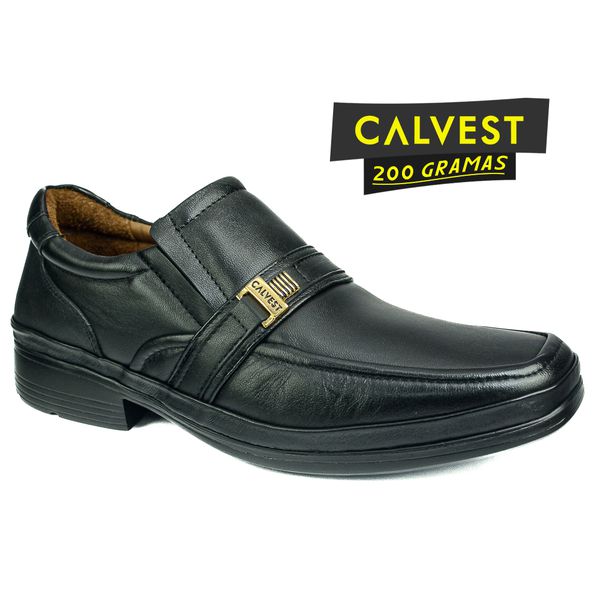 Sapato Masculino 200 gramas em Couro Carneiro 82F210 PRETO