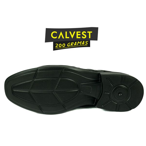 Sapato Masculino 200 gramas em Couro Carneiro 82F211 Preto