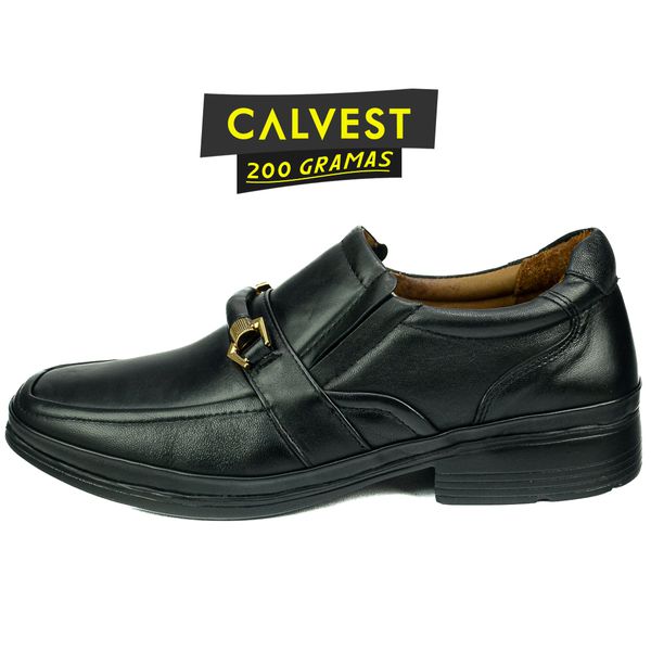 Sapato Masculino 200 gramas em Couro Carneiro 82F209 PRETO