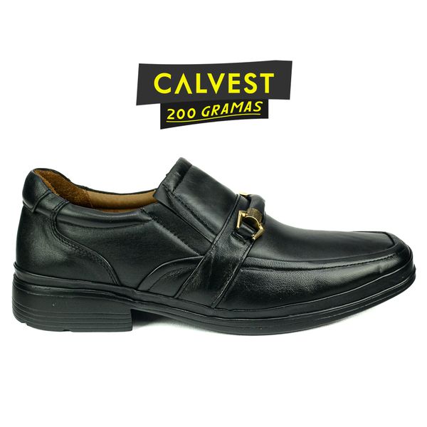 Sapato Masculino 200 gramas em Couro Carneiro 82F209 PRETO
