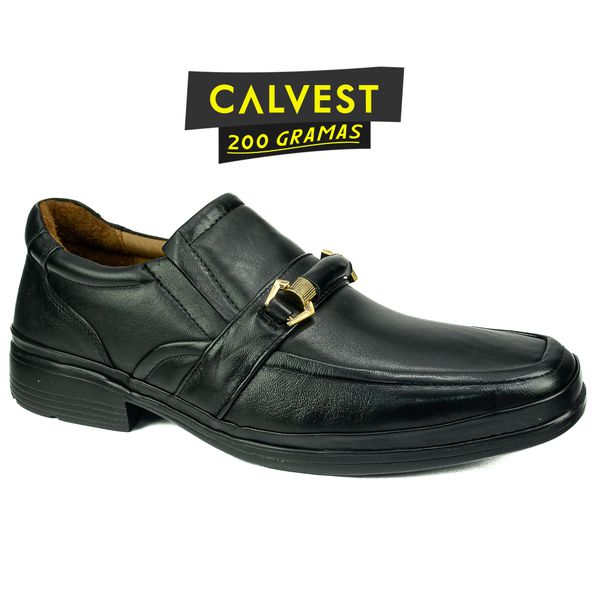 Sapato Masculino 200 gramas em Couro Carneiro 82F209 PRETO