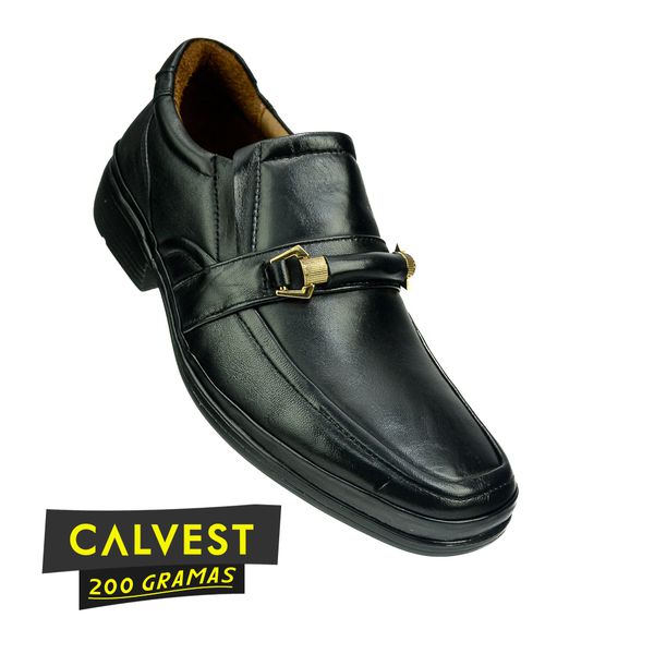 Sapato Masculino 200 gramas em Couro Carneiro 82F209 PRETO